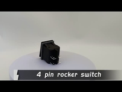 DC 12V 20A Push Button LED Metal Panel Aluminum Silver 4PIN ON OFF Rocker Switch For Car Boat RV