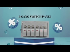 Switch Panel Boat 6 Gang Switch Panel 12-24V Blue LED Rocker On-Off Optional Circuit Breaker