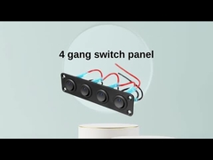 5 Gang Rocker Switch Panel 20A 3 Pin On Off 12V Green Toggle Switch For Cars Trucks Boats