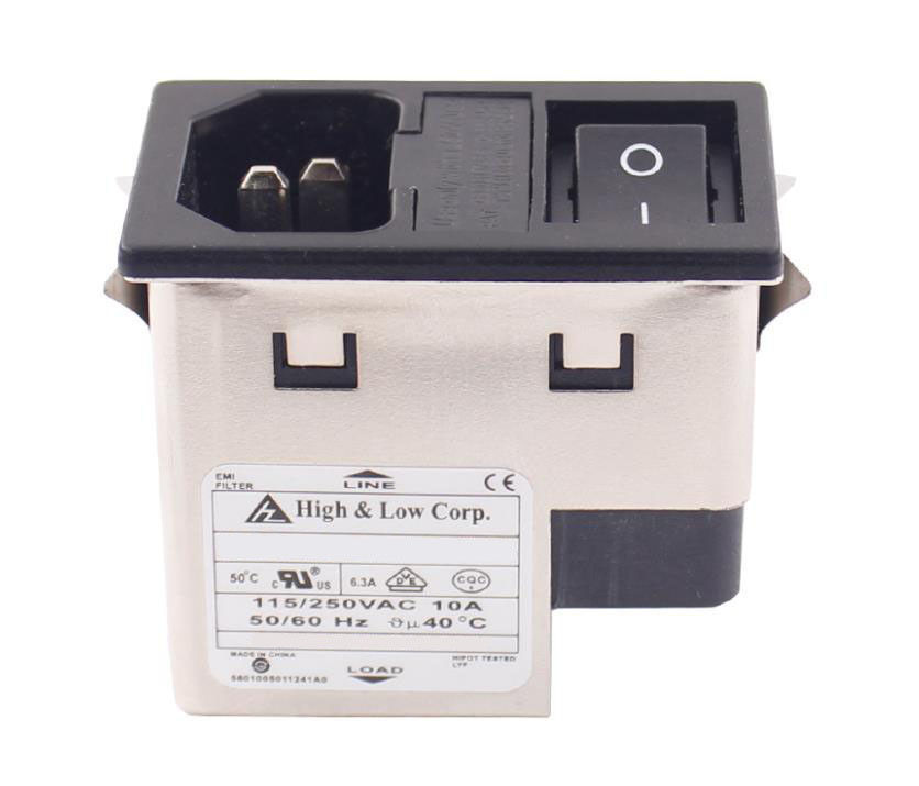 IEC 320 AC EMI Filter 10A EMC Noise Filter Power Entry Module