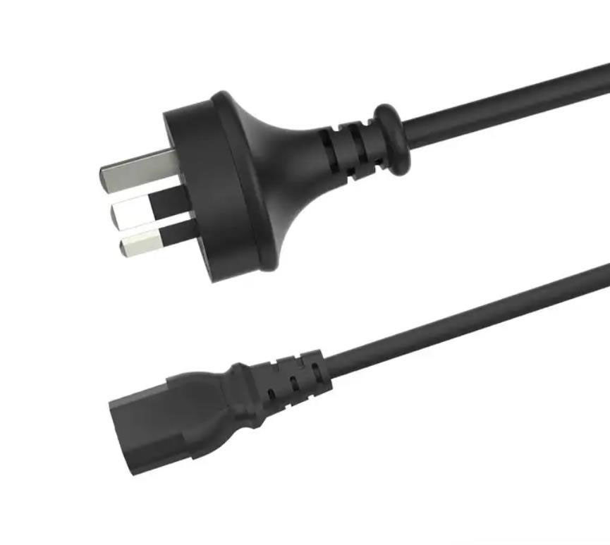 OEM Australian AC Power Cords PVC Insulated 0.75mm SAA Extension Cable