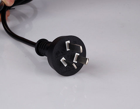 OEM Australian AC Power Cords PVC Insulated 0.75mm SAA Extension Cable