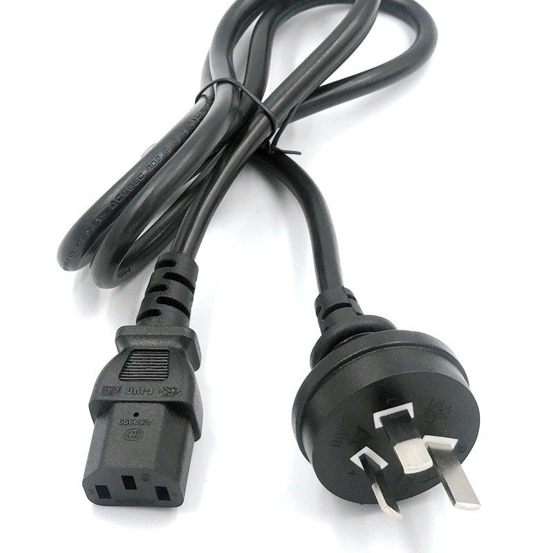 OEM Australian AC Power Cords PVC Insulated 0.75mm SAA Extension Cable