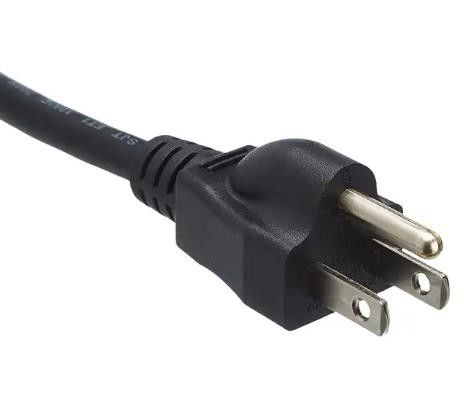 IEC US Power Cords Waterproof 250V 3 Pin Computer Ac Power Cable