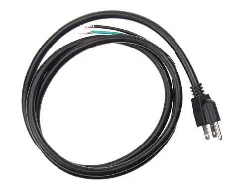 IEC US Power Cords Waterproof 250V 3 Pin Computer Ac Power Cable