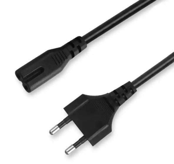 Flexible EU AC Power Cords Lightweight Electric Extension Cord 2 Pin