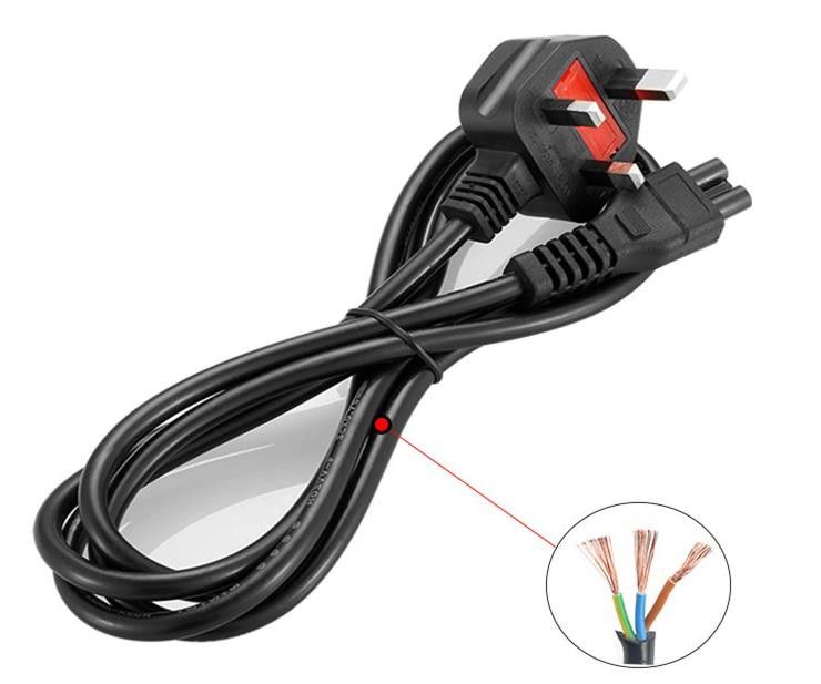 IEC UK AC Power Cords 1.5M 3 Prong Plug Mains Lead Cable 5Ft