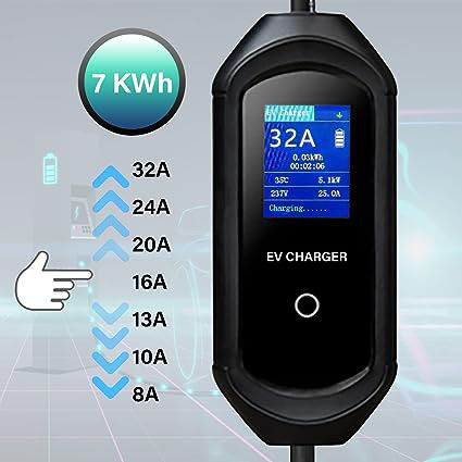 GBT 200-250V Level 2 3.5KW 7KW Portable Fast Charger Dustproof 5M 7M 10M Cable