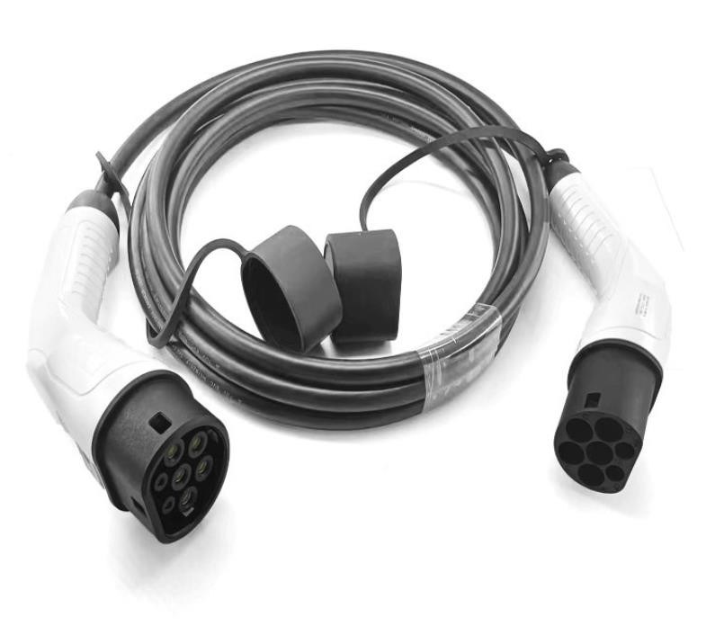 Portable Car EV Charger Extension Cord 22kw 32A Three Phase Charger Cable