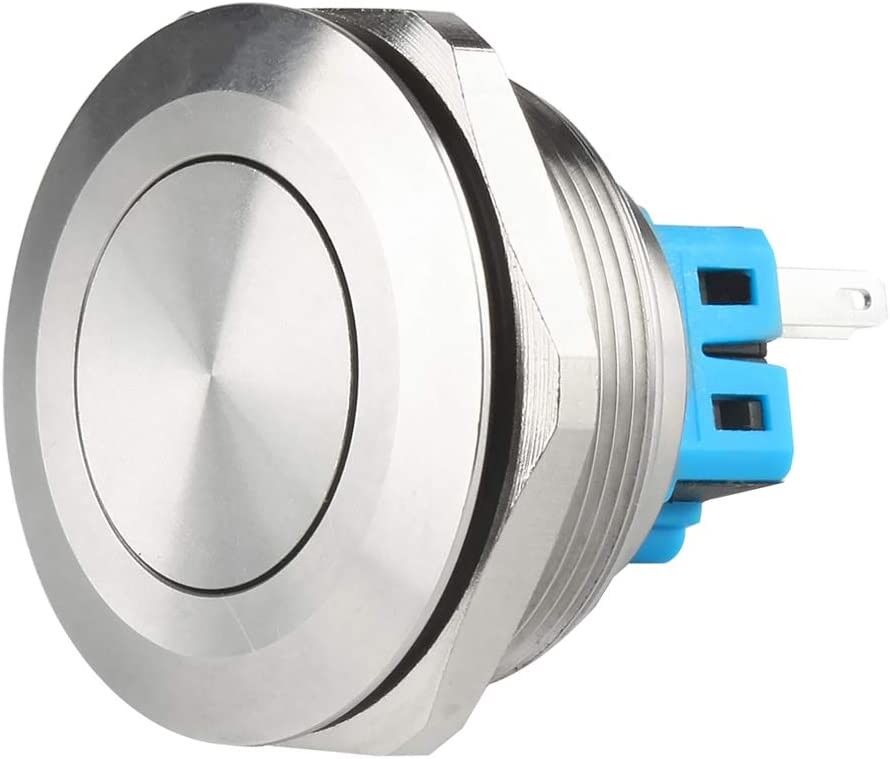Power On Off Metal Push Button Switches 30mm Illuminated Ring Type LED