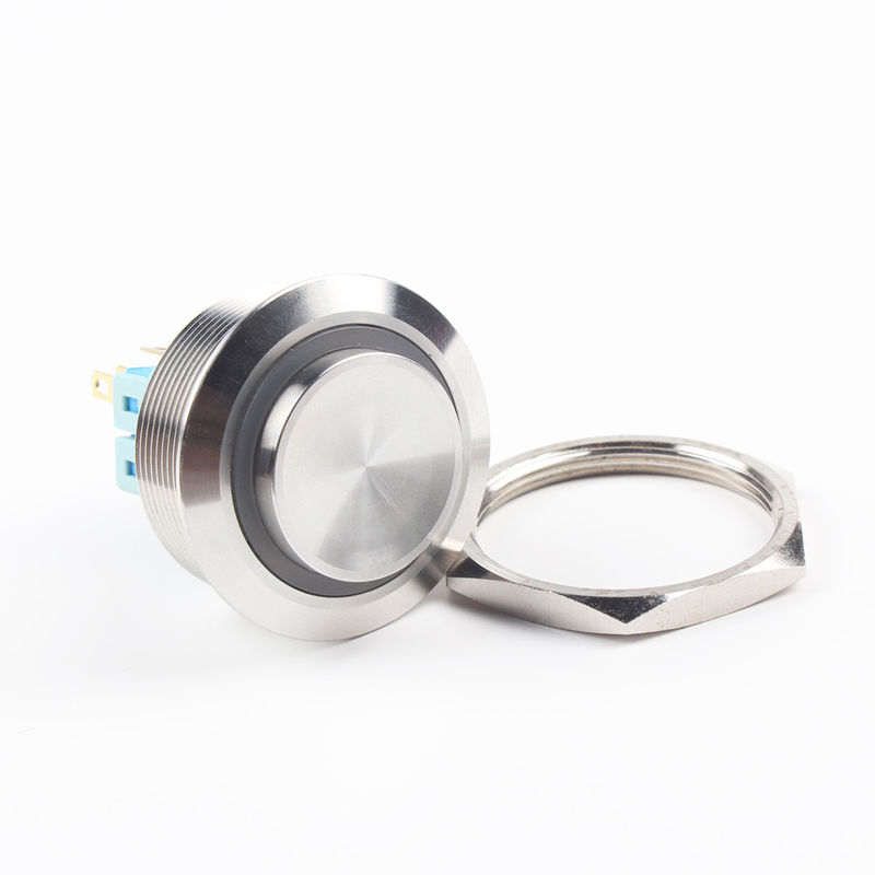 Power On Off Metal Push Button Switches 30mm Illuminated Ring Type LED