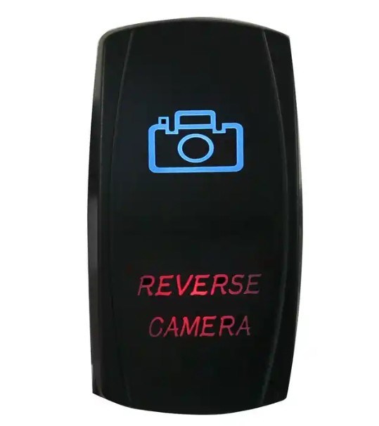 Blue LED 5 Pin Driving Lights Rocker Switch On-Off LED Light BAR 20A ...