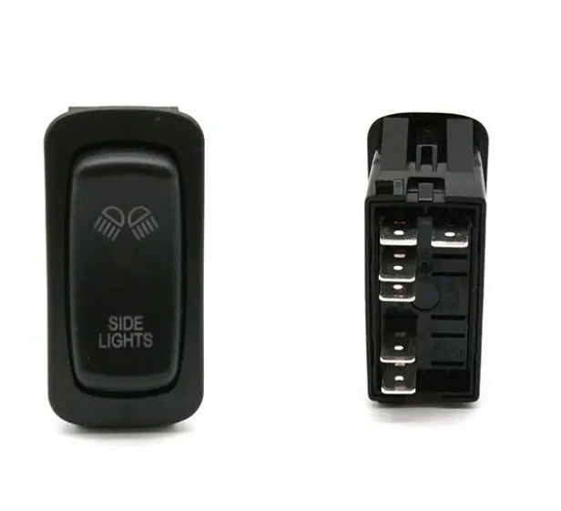 Carling Style Car Rocker Switch 12v 20a 24v 10a Red Cover Red Led Light Dashboard Hazard Emergency Warning