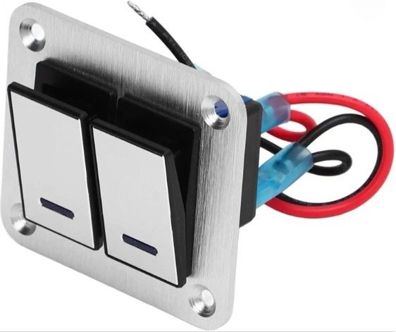 Toggle Switch Panel, Rocker Switch Panel Waterproof Universal UTV Boat Small Round Rocker Switch