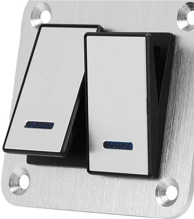 Toggle Switch Panel, Rocker Switch Panel Waterproof Universal UTV Boat Small Round Rocker Switch