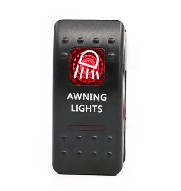 12V 24V Illuminated Blue Led Light Symbol Waterproof Laser On/Off Boat Rocker Switch For Car Boat Marine RV