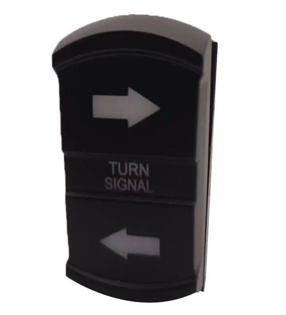 New Style Custom DIY Icon DC 12V 7Pin ON-OFF-ON LED Blue Light Turn Signal Rocker Switch For Car 4X4 Boat Trucks