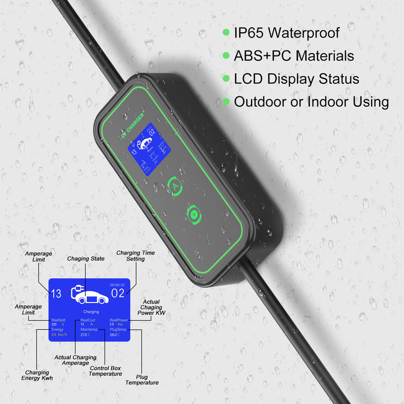 GBT 3.5KW 7KW Portable AC Charging Cable Home Portable EV Charger Tpe Jacket