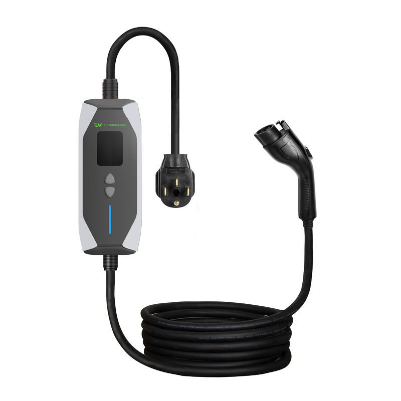 7KW Portable Emergency EV Charger 0.96 Inch Type 2 New Energy EV Charger