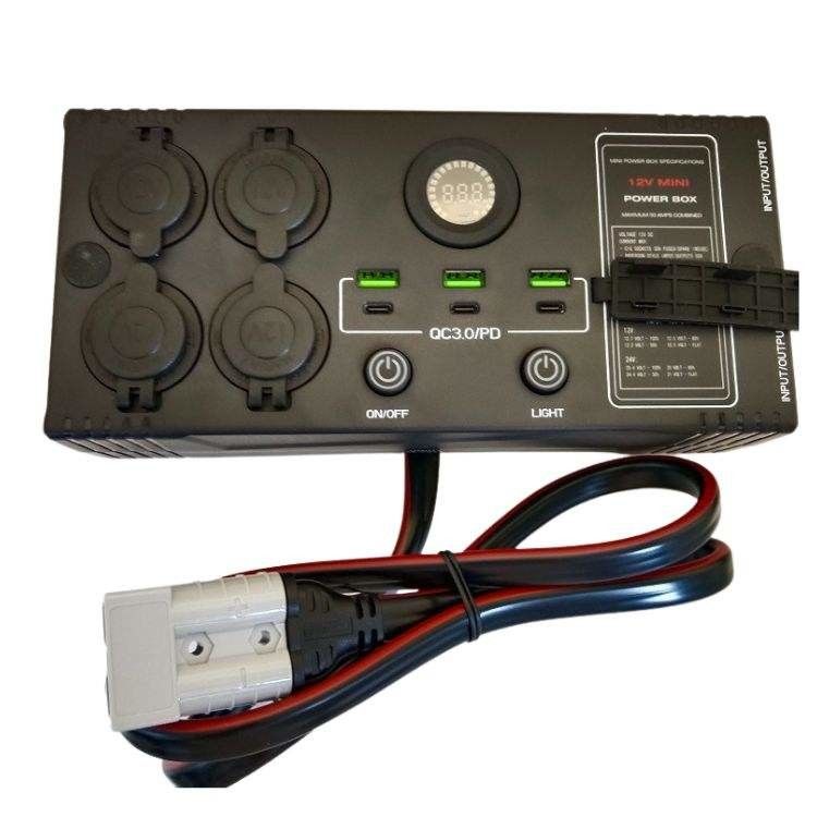 Portable USB QC3.0 PD Switch Control DC DC Charger Mini Power Box With Control Box