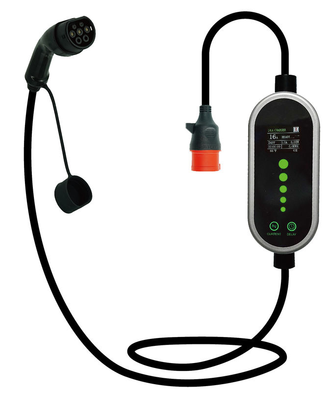 GBT 3.5KW 7KW Electric Car Charger Portable EV Home Charger Ground Protection