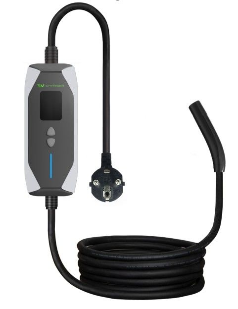 Portable Tesla NACS LCD Display 16A 32A Electric Car Fast Charging Station Portable EV Charger