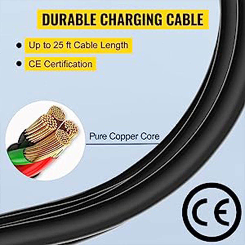 New factory directly sale 32A type 2 to tesla EV Charging Extension Cord 20kw ev charger