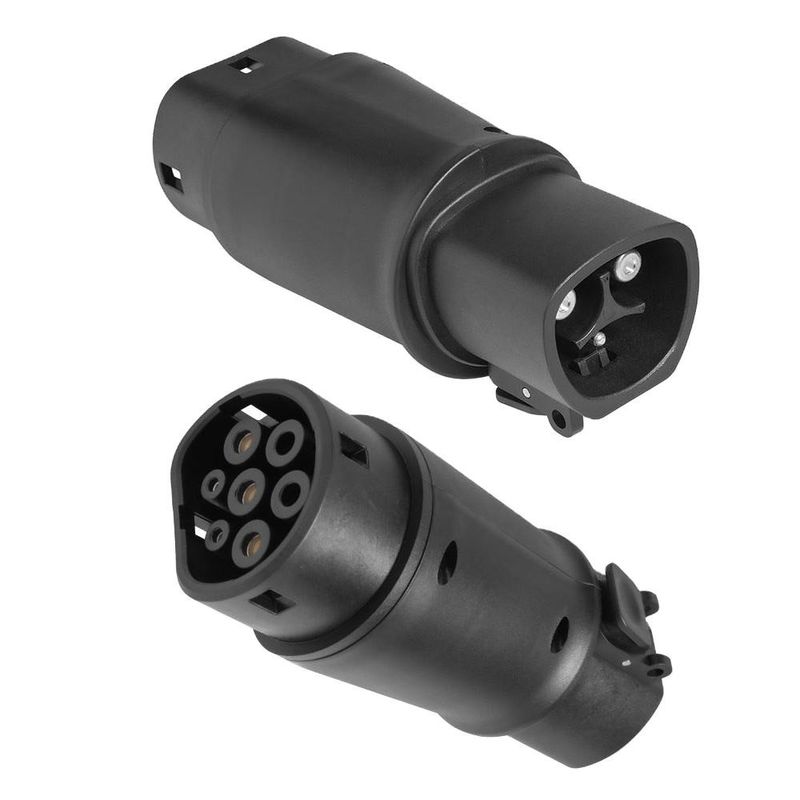 Tesla To Type2 Charger Adapter 60A max Connector 14kw Ev Plug Charging fast