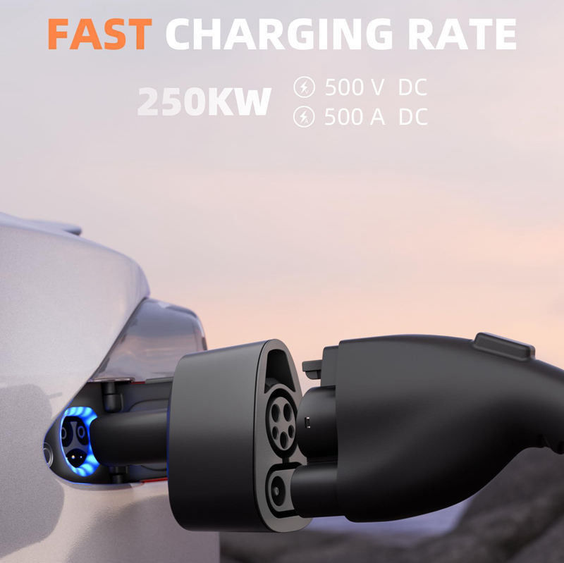 DC Fast Charging J1772 CCS1 To Tesla EV Charging Adapter For Tesla Model S/X/3/Y
