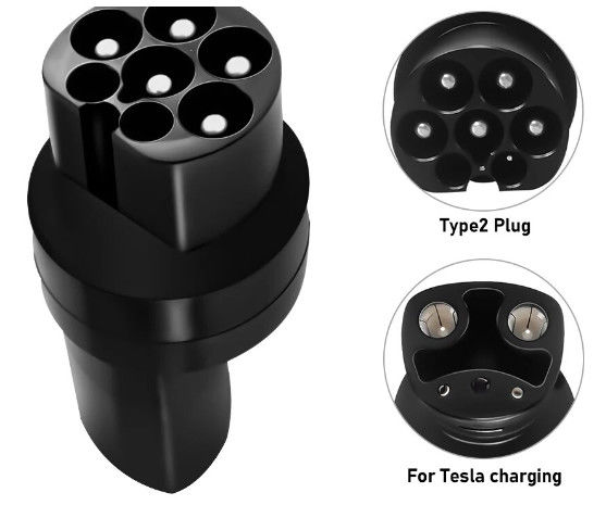 EV Charger Connector Type2 To Tesla Adapter for Tesla Cars Electric Vehicle Charger Adapter