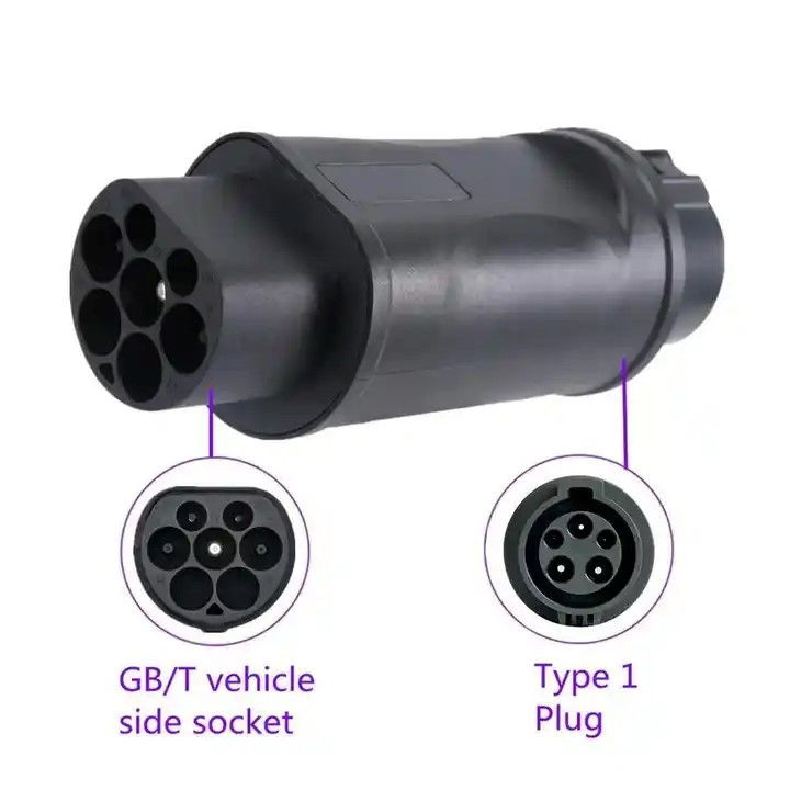 Ev Adapter Charging Pile Electric Vehicle J1772 32a Type 1 Ev Charger J1772 to GB/T Adapter