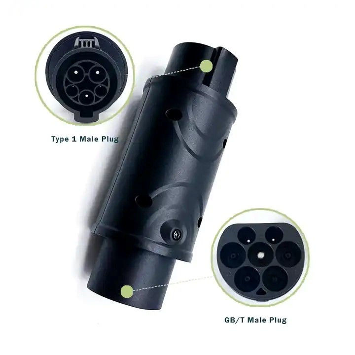 Ev Adapter Charging Pile Electric Vehicle J1772 32a Type 1 Ev Charger J1772 to GB/T Adapter