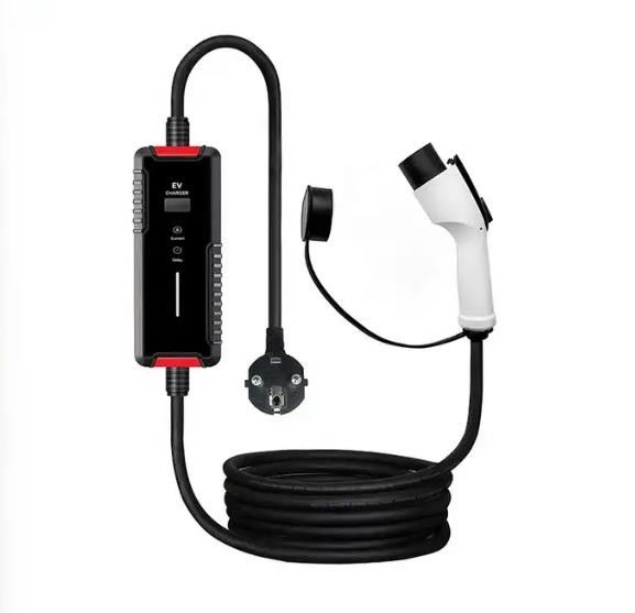 High Quality Electric Fast Type2 Ev Charger 8-32a portable ev charger With Screen Adjustable