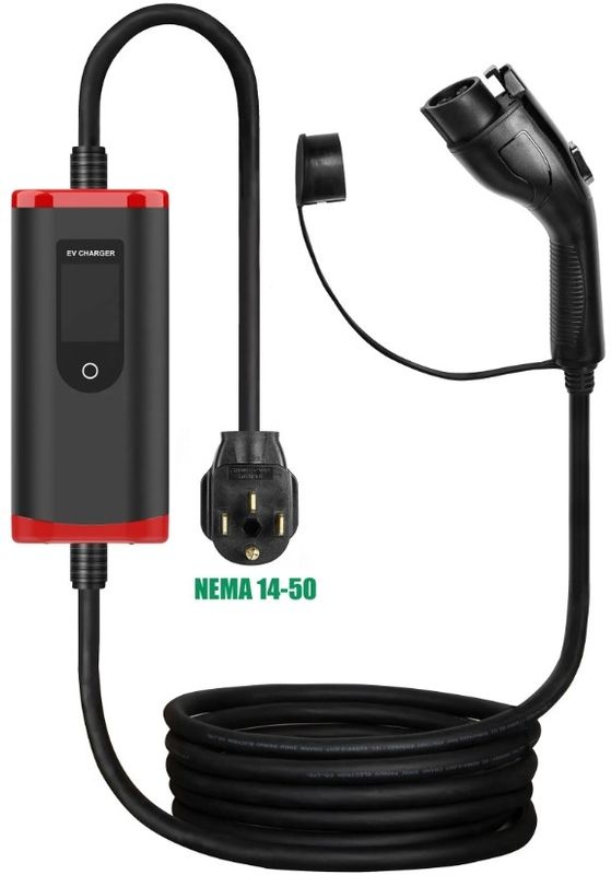 Factory 8a-32a Adjustable SAE J1772 TYPE1 Fast Electric Car Charger Portable Ev Charger